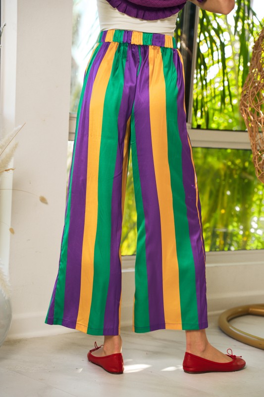 Mardi Gras Stripe Pants