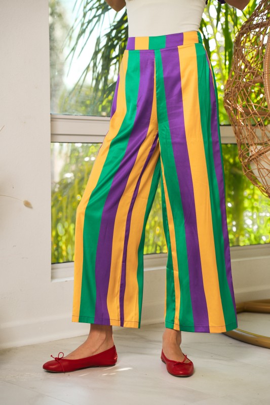 Mardi Gras Stripe Pants