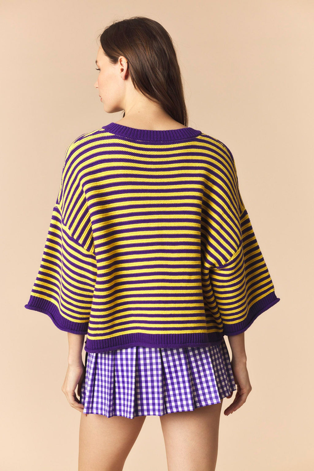 Purple and Gold Dreams Cardigan