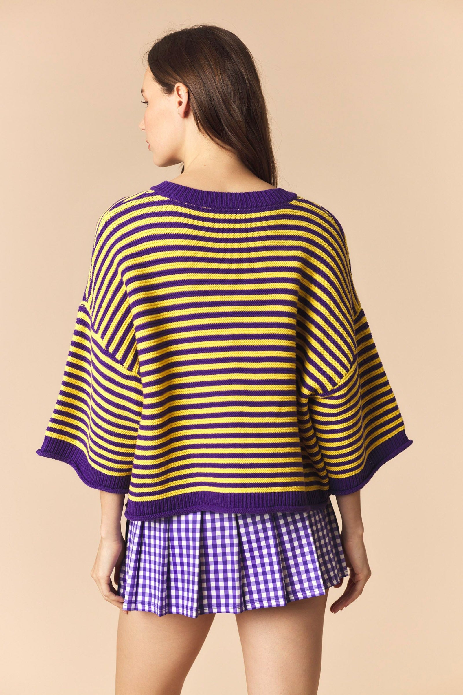 Purple and Gold Dreams Cardigan