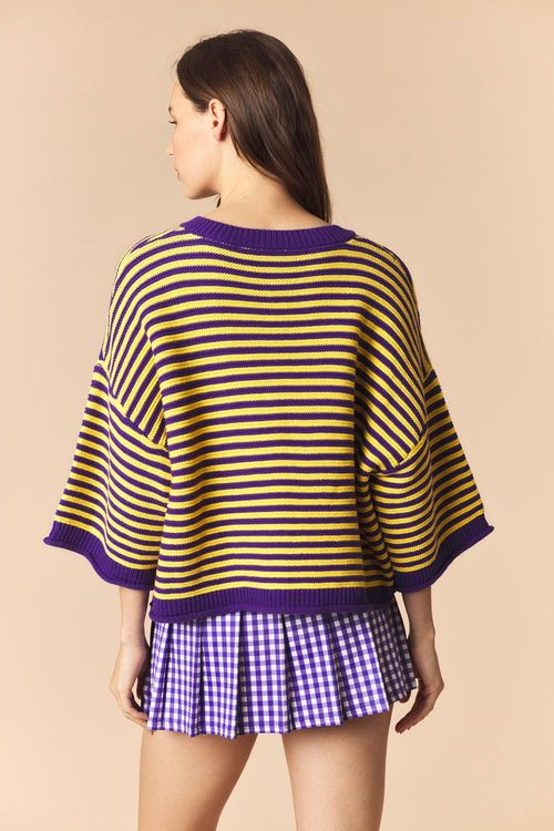 Purple and Gold Dreams Cardigan