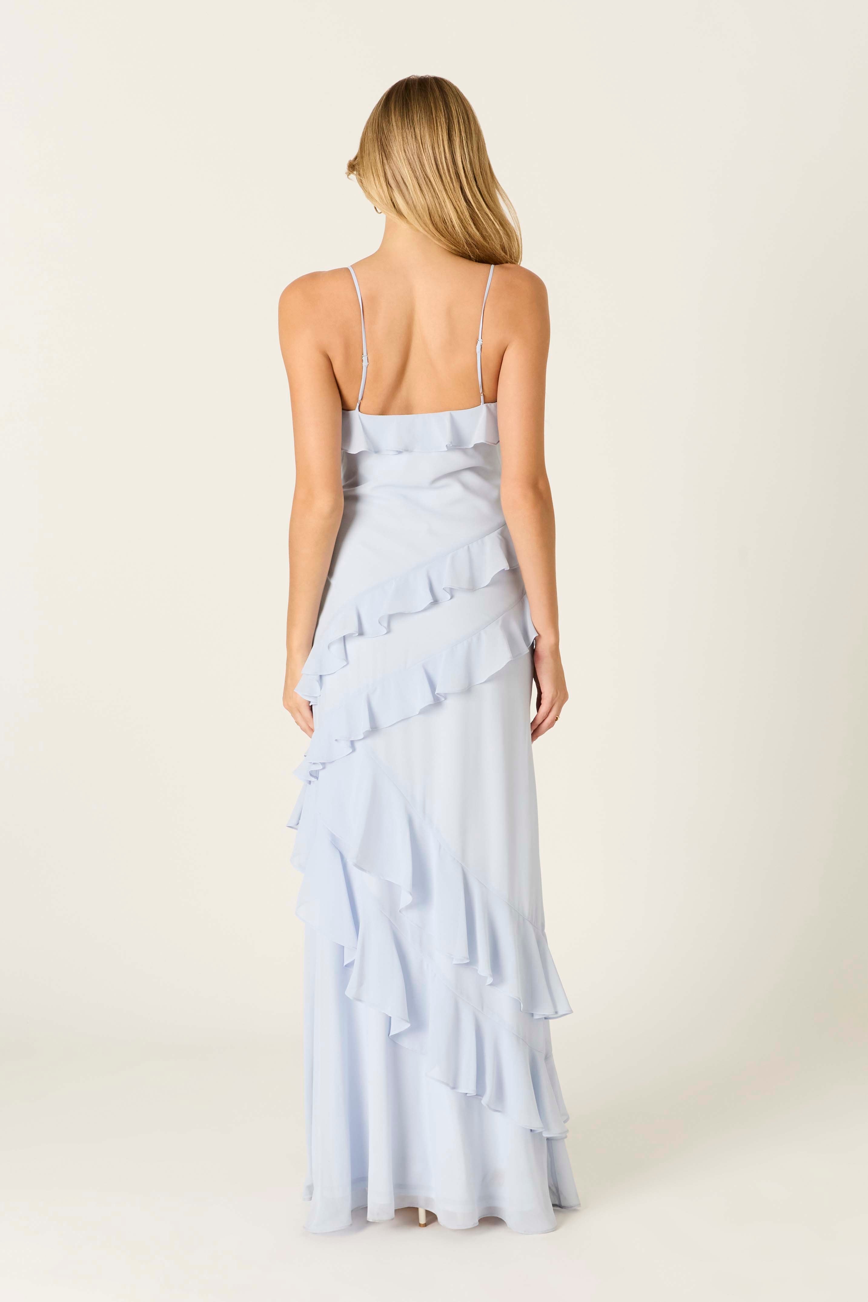champagne and blue dress Dressed Up DU713K Blue/Champagne Dress
