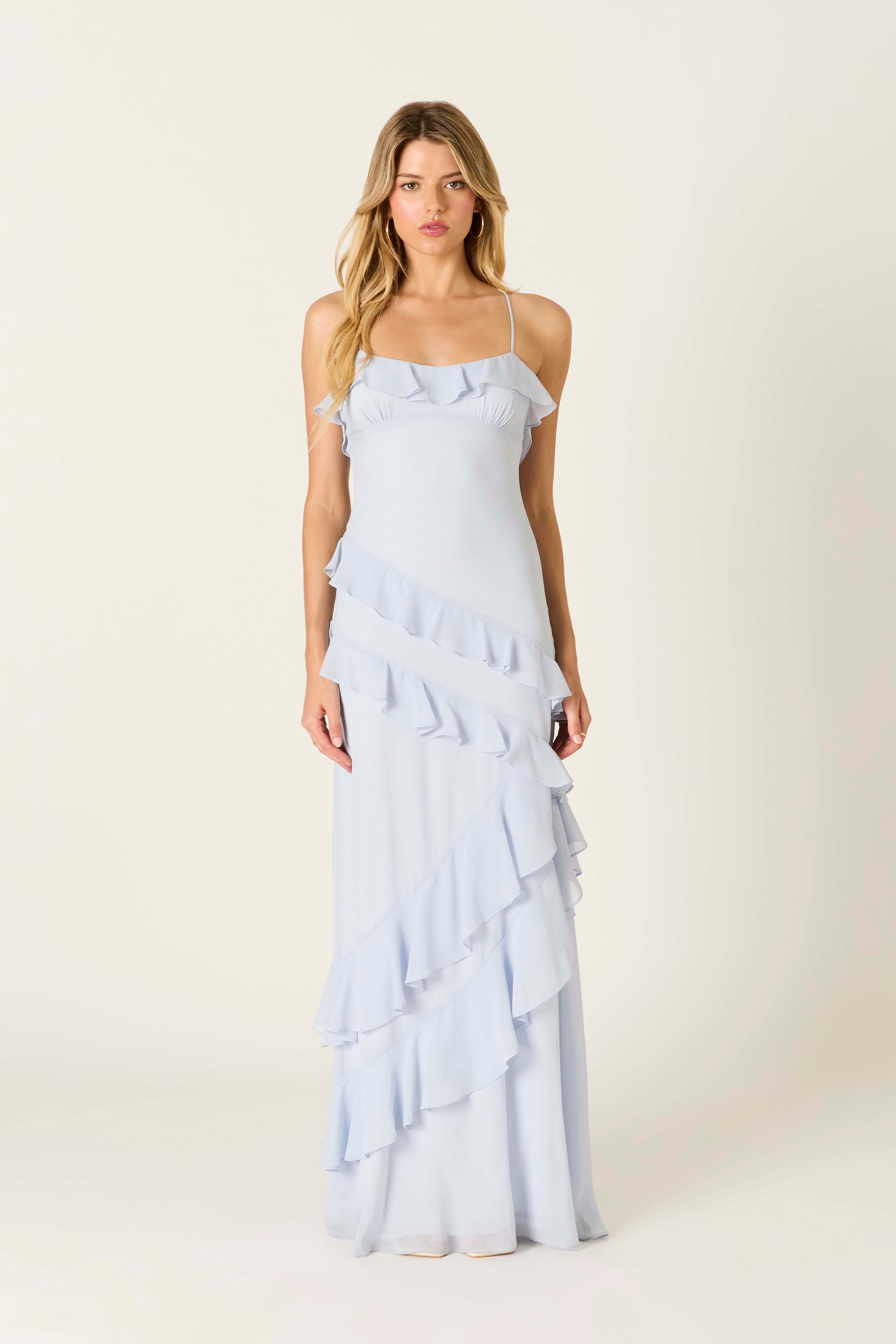 Blue Champagne Dress – Columbia Street Mercantile
