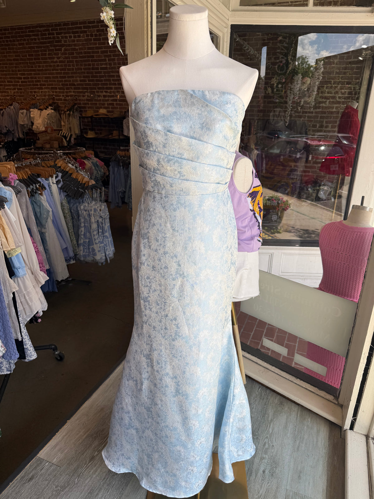 Blue Skies Maxi Dress – Columbia Street Mercantile Blue Skies Maxi Dress – Columbia Street Mercantile