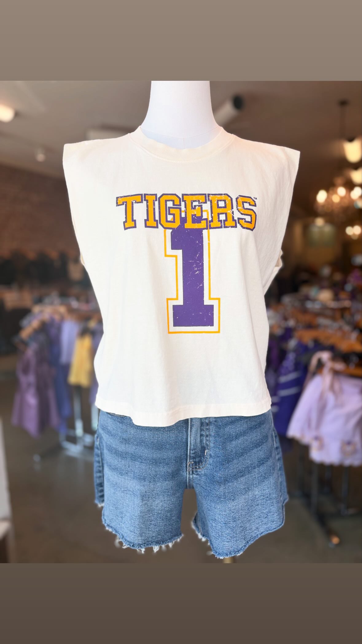 Off White "Tigers 1" Sleeveless Top