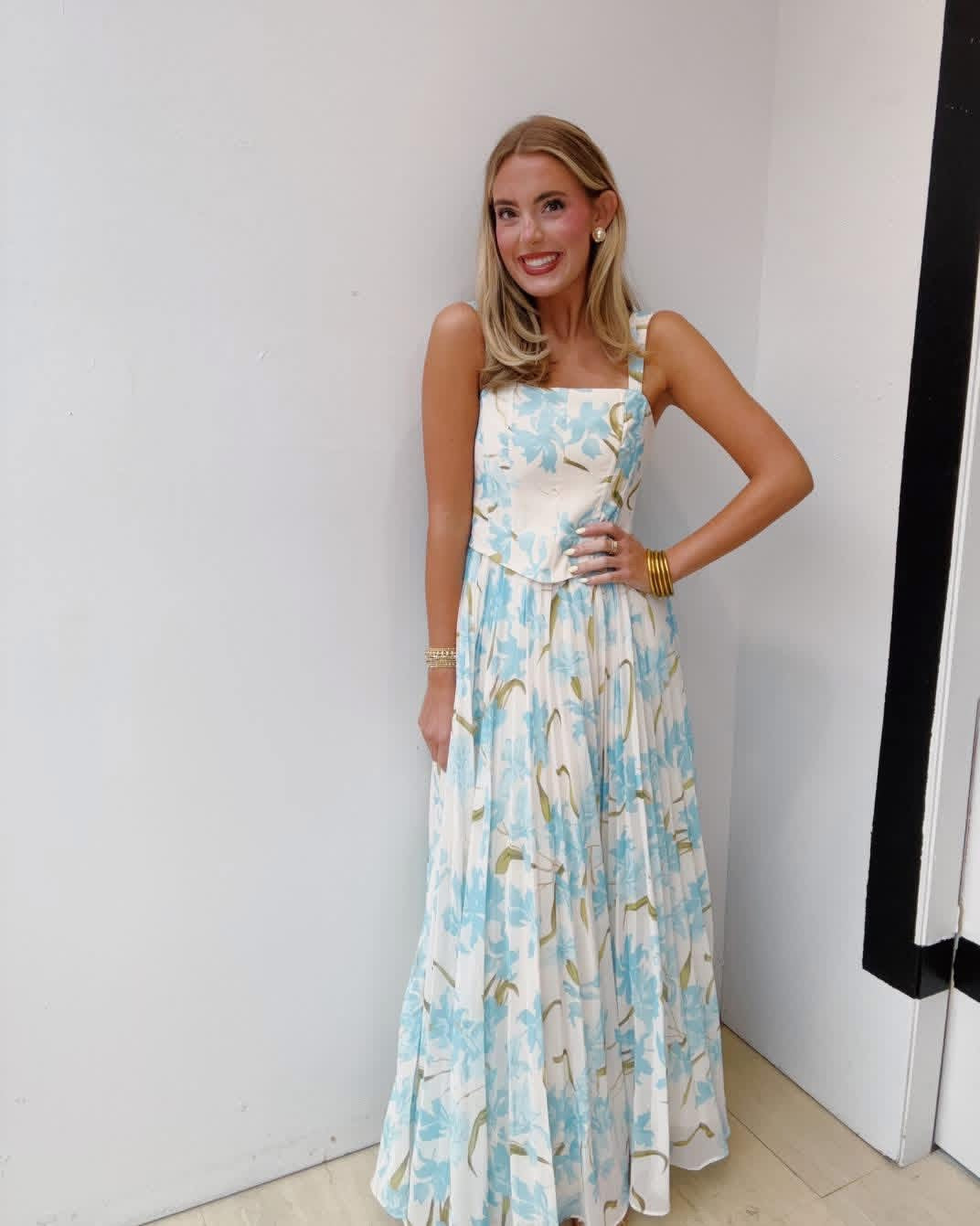 Coastal Bloom Maxi Dress