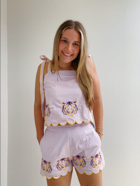 Tiger Embroidered Game Day Set