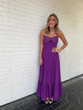 Purple Corset Inspired Maxi Dress