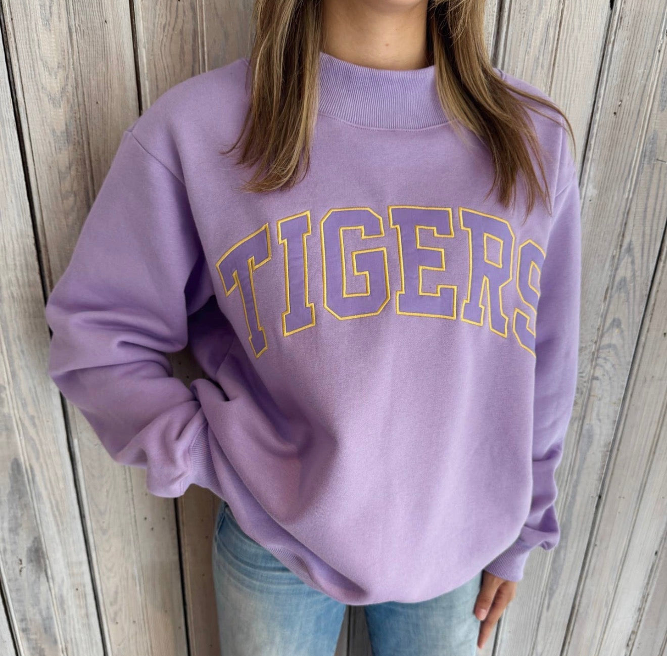 LSU Tigers Varsity Mockneck Sweatshirt