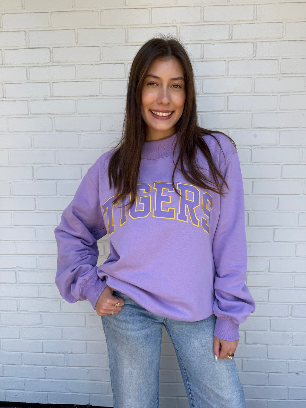 LSU Tigers Varsity Mockneck Sweatshirt