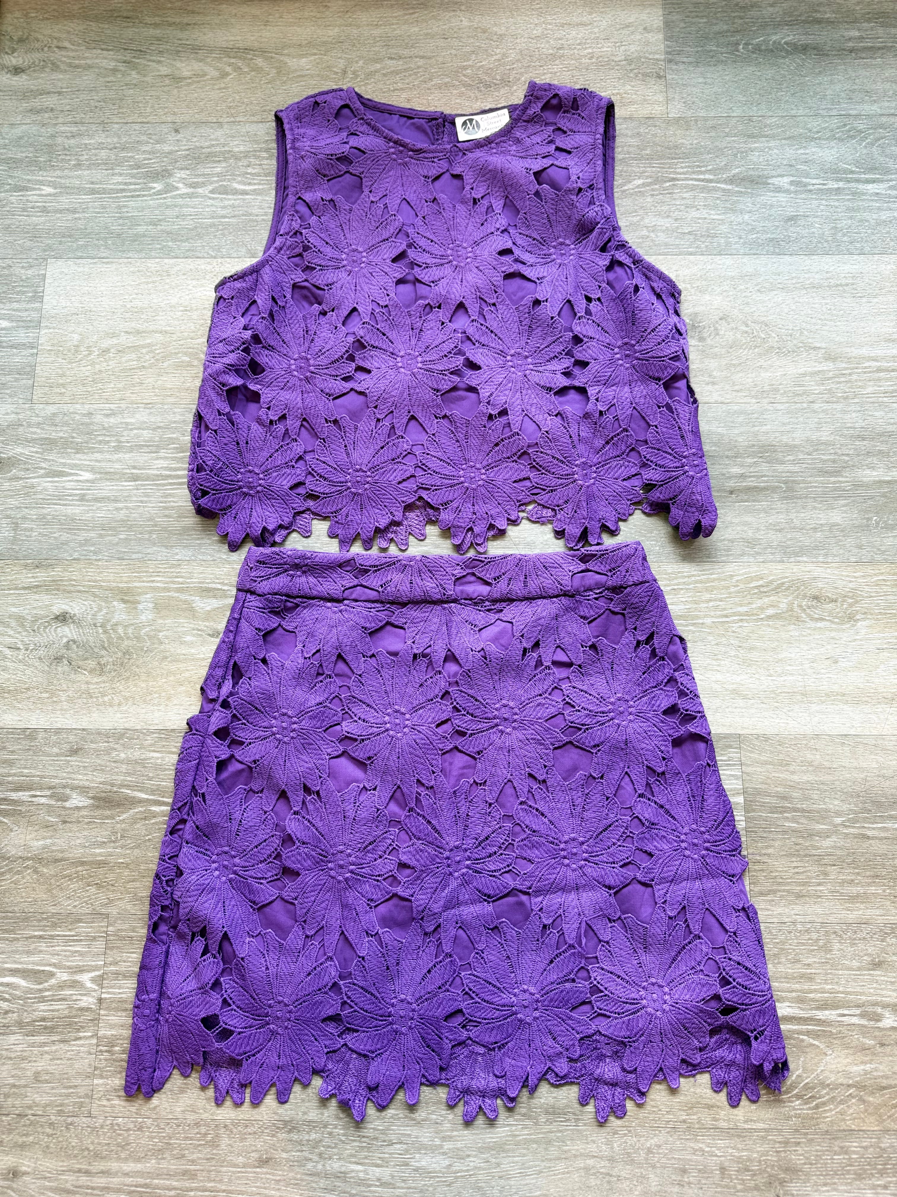 Violet Bloom Top