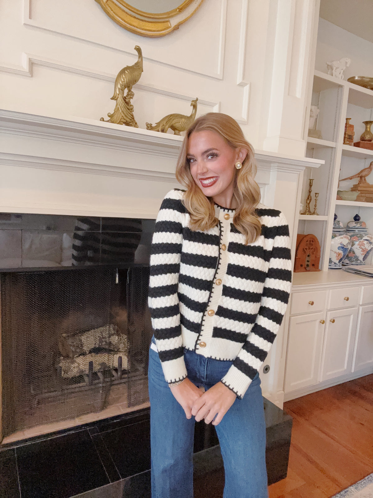 Mia Striped Cardigan