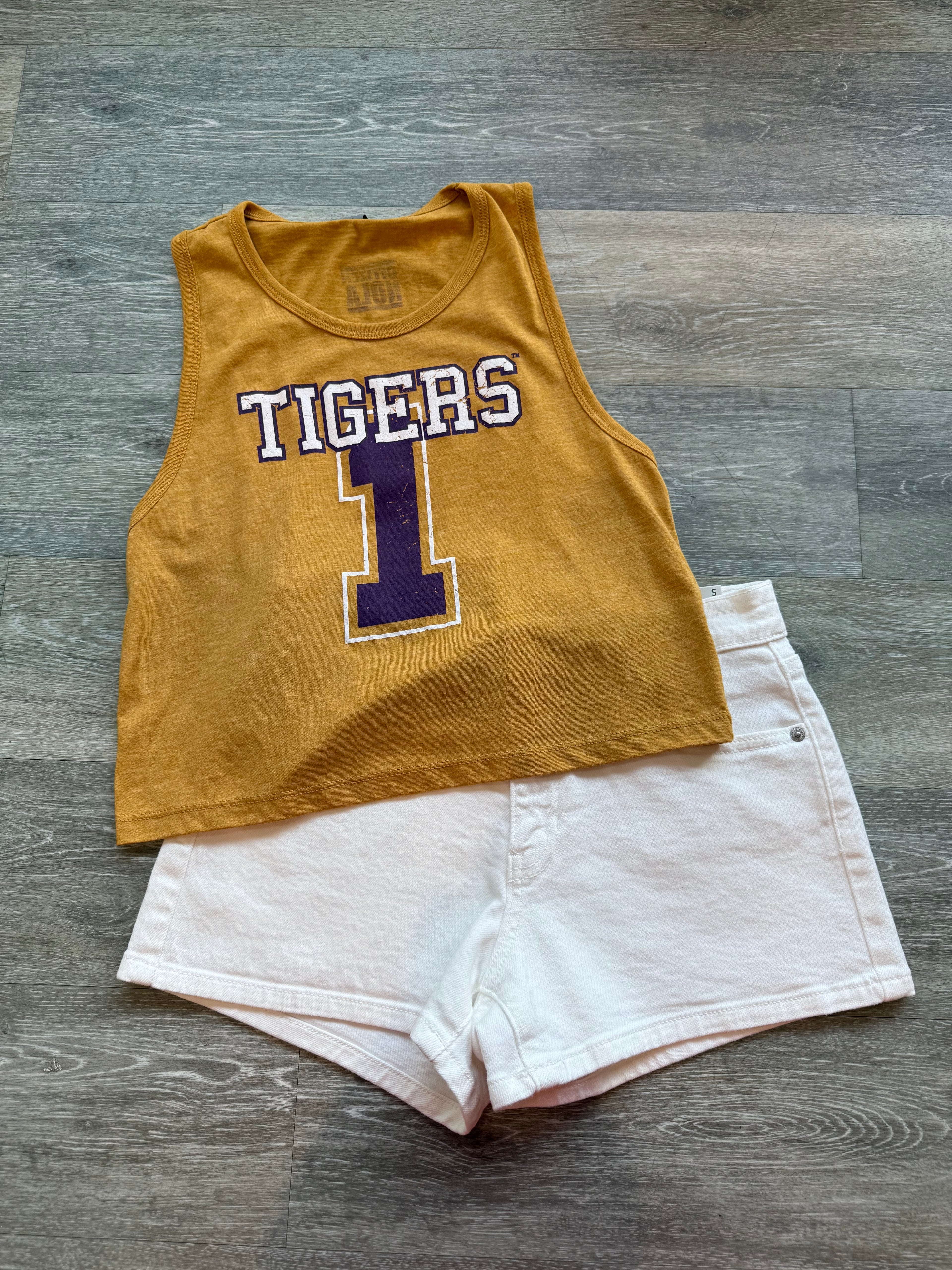 Tigers #1 Gold Tank Top
