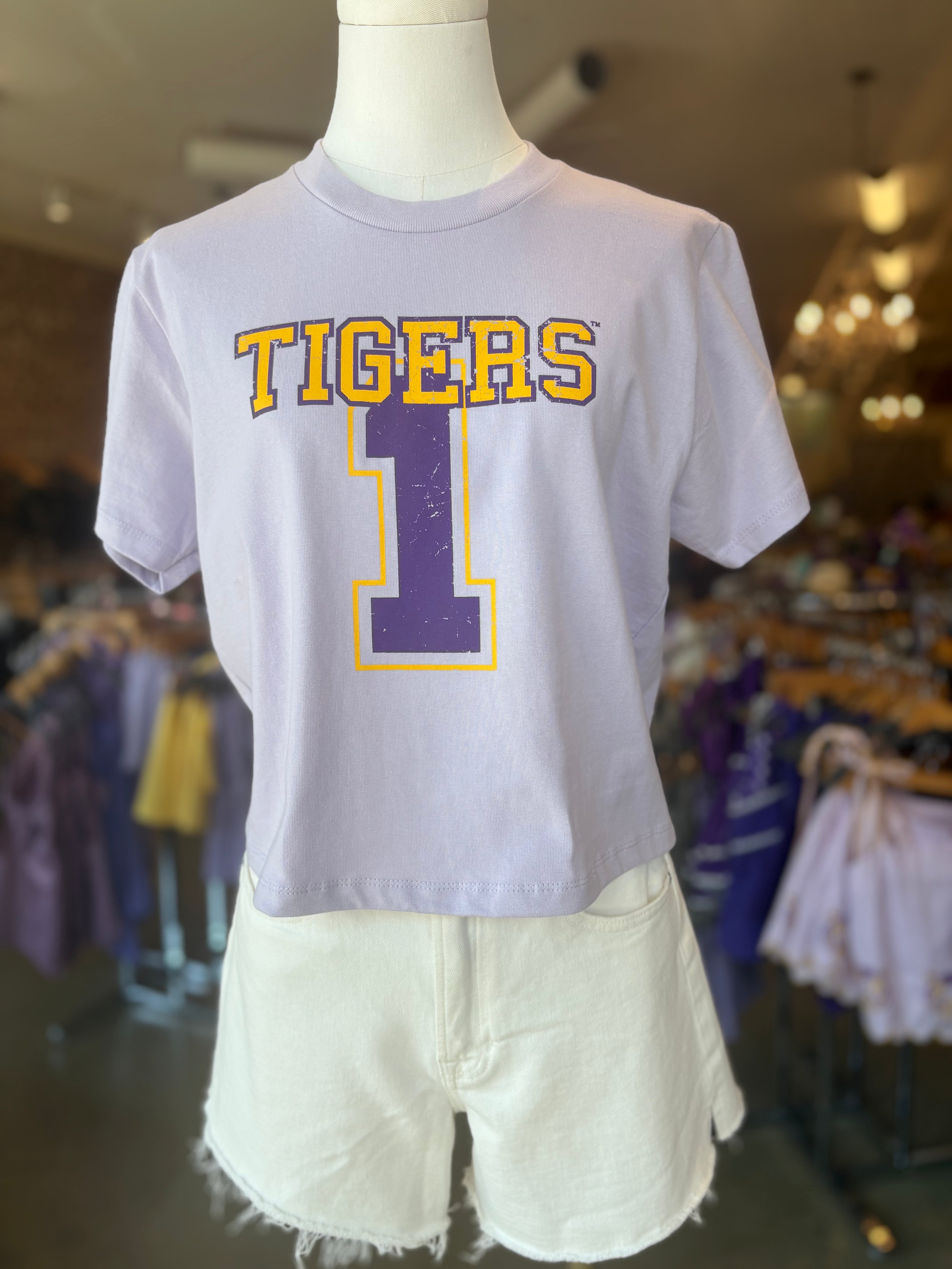 "Tigers 1" Lavender Tee